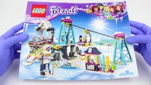 LEGO Friends Snow Resort Ski Lift - Playset 41324 Toy Unboxing & Speed Build