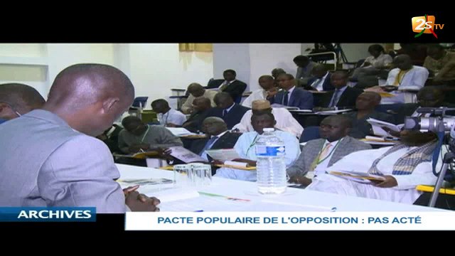 PACTE DE POPULAIRE DE L'OPPOSITION : PAS ACTÉ