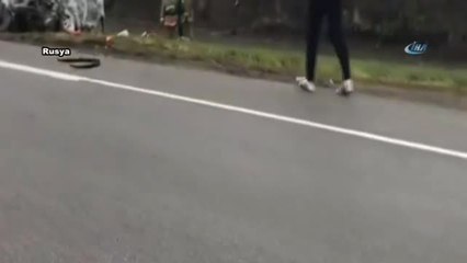 2 Kişinin Öldüğü Kaza Araç Kamerasında