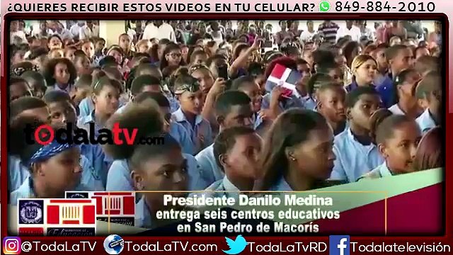 Presidente Danilo Medina entrega un nuevo liceo, cuatro escuelas y las instalaciones del isfodosu-Video