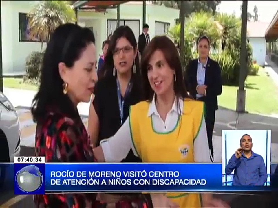 Rocío de Moreno visitó centro de atención a niños con discapacidad