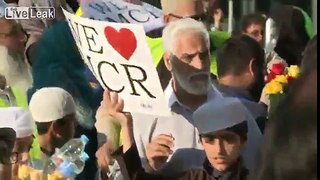 Muslims Protest Manchester Bombing