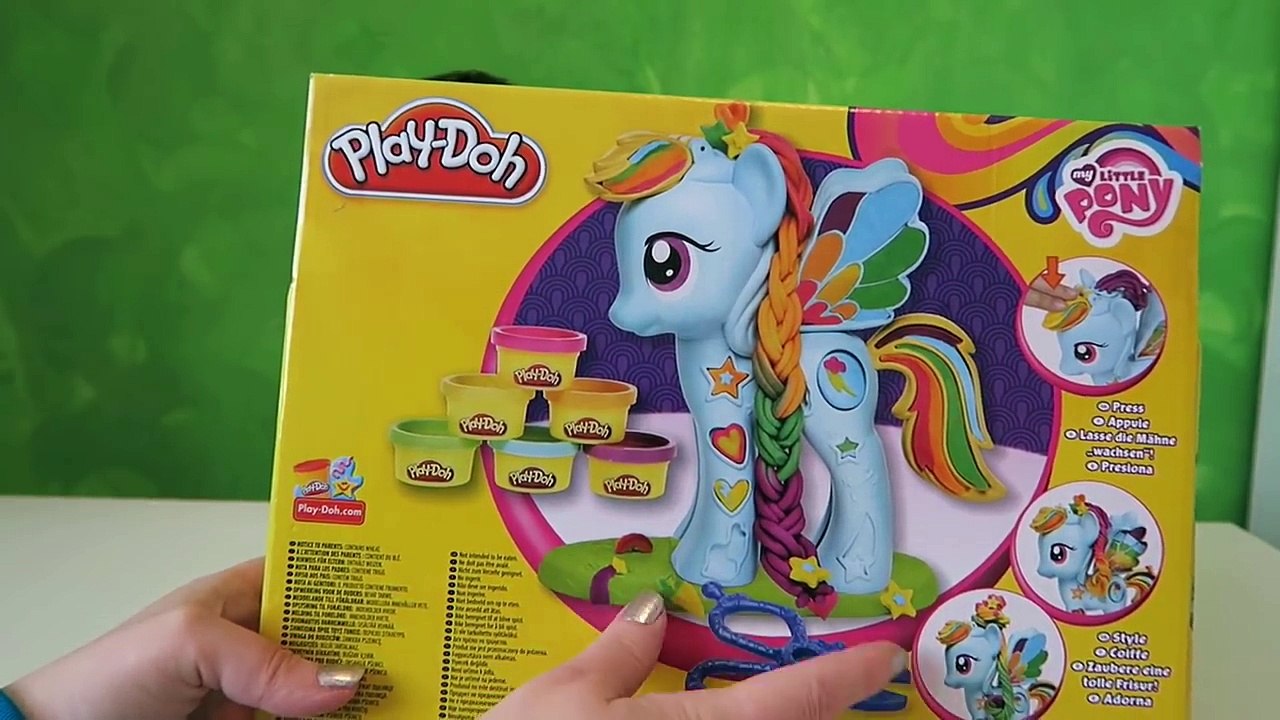 Пластилин лепим Плей до Радугу Дэш Play Doh Rainbow Dash My Little Pony Style Salon PlayDough