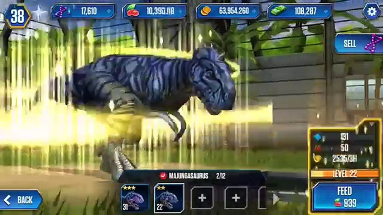 MAJUNGASAURUS LEVEL 40 - Jurassic World The Game