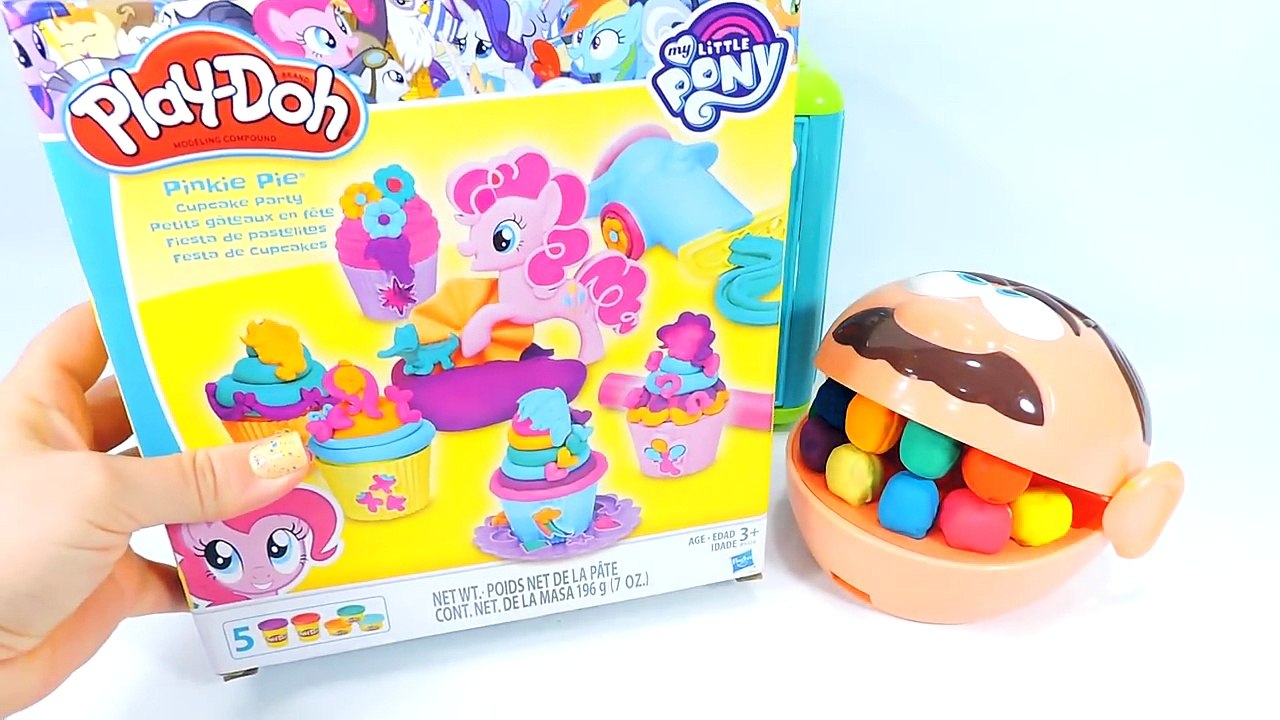 Bocão PLAY-DOH DENTISTA Fazendo CupCakes de Massinha Pinkie Pie My Little Pony Play Doh