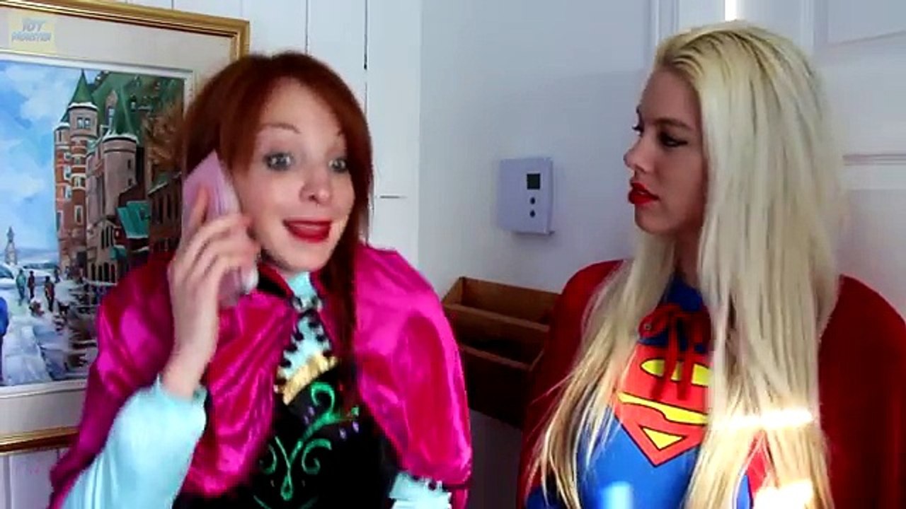 Frozen Elsa Becomes GIRL SUPERHEROES! w/ Spiderman Joker Anna Candy Challenge Fun In Real Life