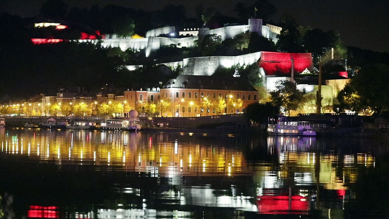 Citadelle de Namur, inauguration du nouvel éclairage.