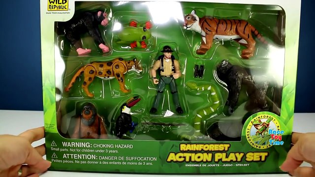 Rainforest Jungle and Australian Wild Animals Toys Collection - Learn Animal Names