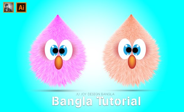 Adobe illustrator Cotton Ball Design | Bangla Tutorial | বাংলা | Ju Joy Design Bangla | By Ibru