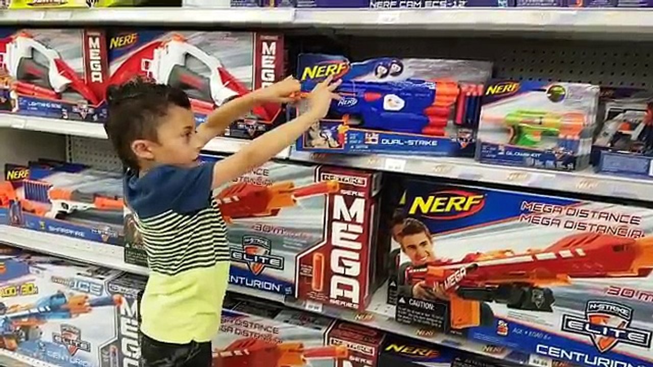 NERF Shopping at TOYS R US! Pokemon Toys, Star Wars, Spider-Man, Disney Toys, Family Vlog, Part 1