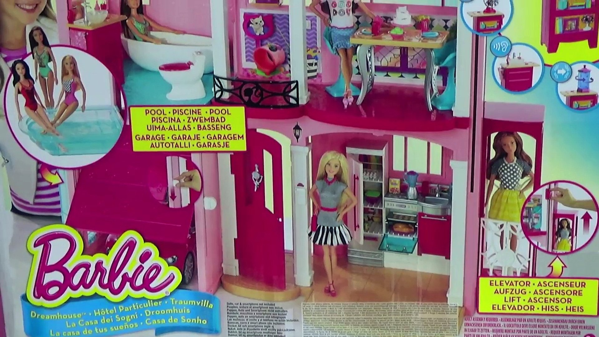 Cómo montar la Nueva Barbie Dreamhouse new Casa Sueños Barbie - juguetes  Barbie en español toys – Видео Dailymotion