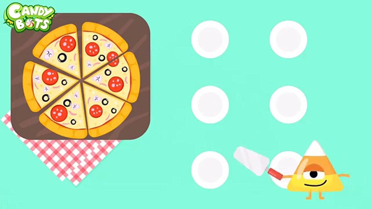 Candy Shapes (Candybots) - Draw 6 basic shapes circle, square, rectangle - Apps for Kids