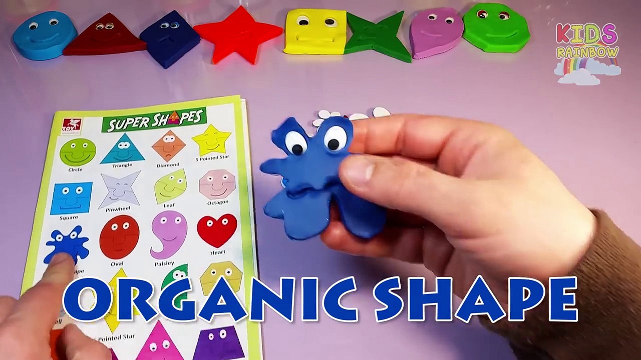Clay Doh Shapes Games for Kids PlayDoh Shape Play Spelling Words