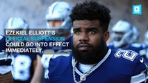 Ezekiel Elliott is officially suspended