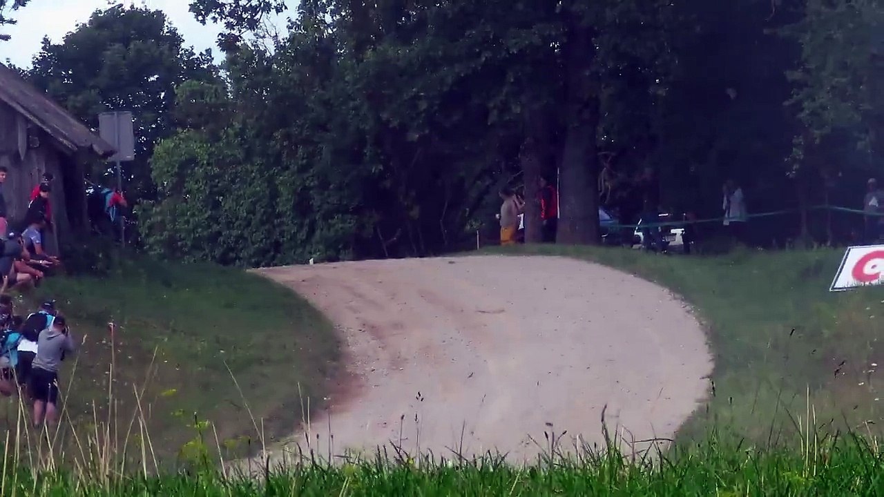 Crazy Rally Car Performs A Crazy Action Jump