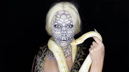 Slither Into Halloween With Freaky Makeup Look