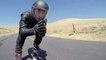 Travel Downhill With Adventurous Inline Speed Skater