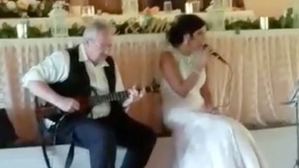 Father-Daughter Share Memorable Wedding Song