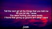 Chelsea Cutler - Giving Up Ground Lyrics (ft. Quinn XCII) -