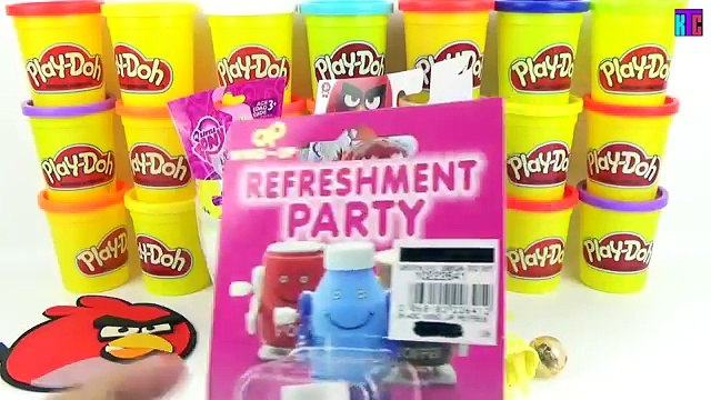 Giant ANGRY BIRDS Movie Play Doh Surprise Egg with The Angry Birds Movie Toys Shopkins MLP Minions