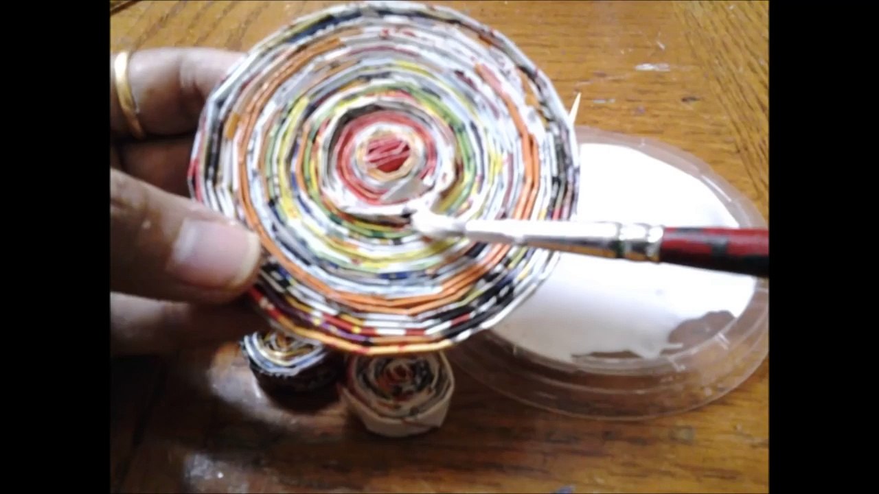 Best Out Of Waste Paper Candle and Diya Stand