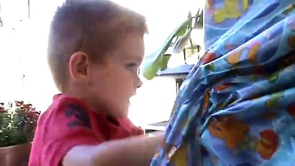 U.S. Airman, Home Early, Surprises Son For His Birthday by Hiding as a Present