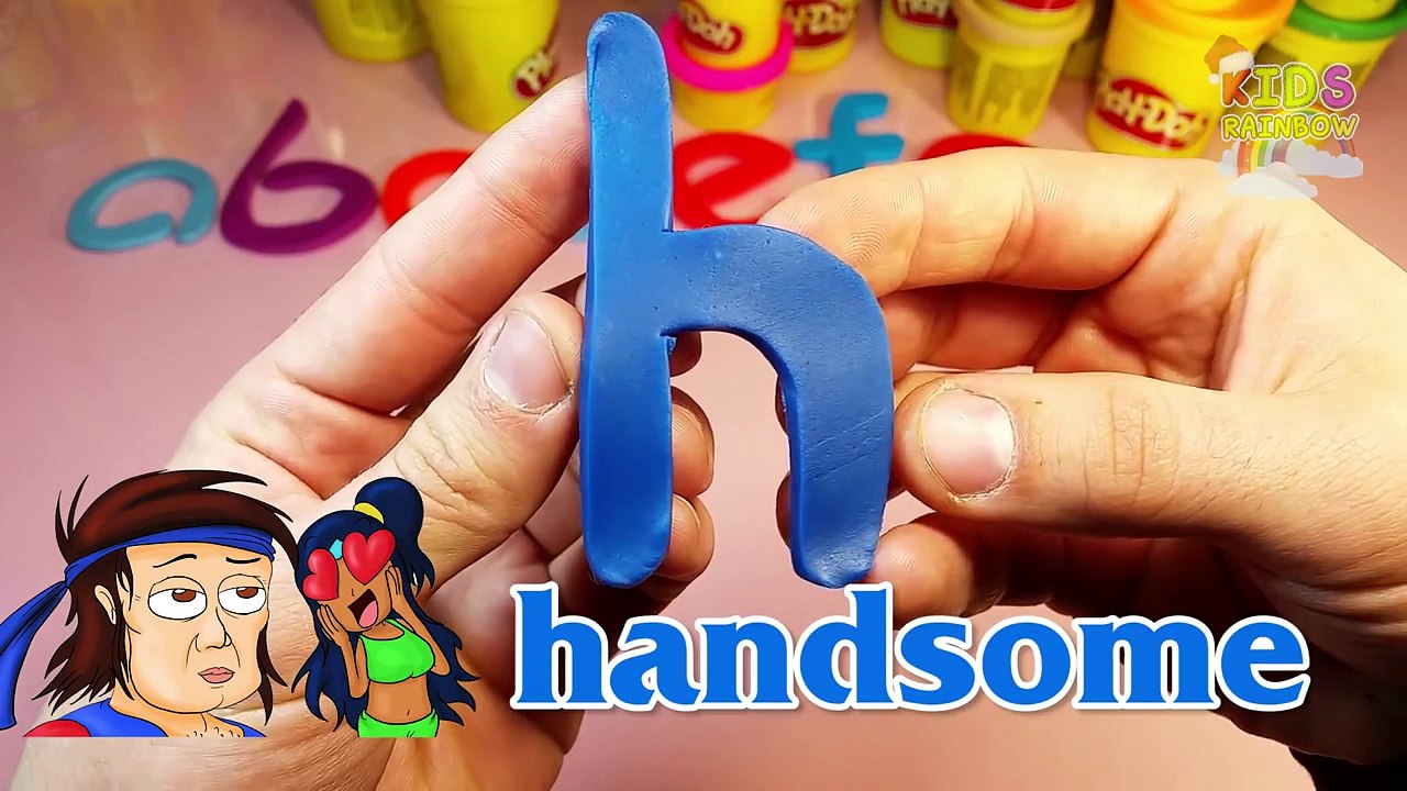 Alphabet English Letters ABCD Game ABC Play Doh Animals Clay Plastilina ...