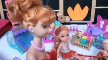 Anna and Elsa Toddlers Babysit Bad Baby Twins Playroom Toilet Trouble Accident Bathtub Slime Frozen