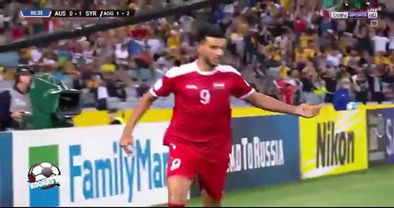 هدف عمر السومة على استراليا  ملحق اسيا المؤهل الى كاس العالم 10-10-2017
