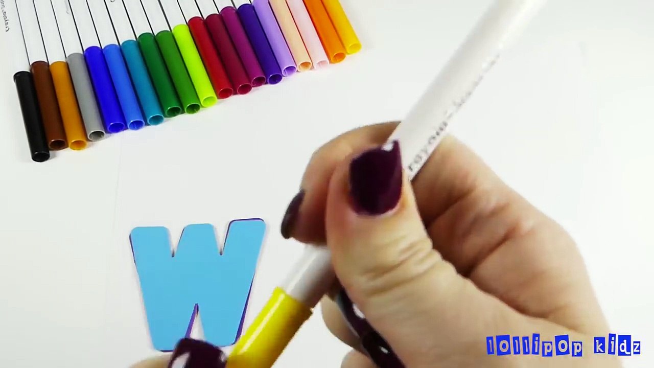 Learn ABCs w/ Crayola Markers abcdefghijklmnopqrstuvwxyz Fun for Kids!!