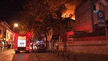 Levent'te İşyerinin Çatısında Çıkan Yangın Paniğe Neden Oldu