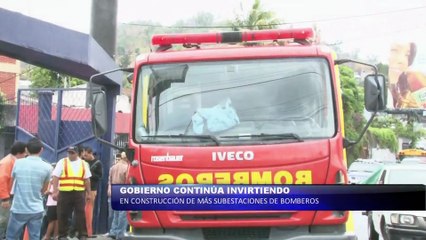 Gobierno seguirá invirtiendo en construcción de subestaciones de bomberos