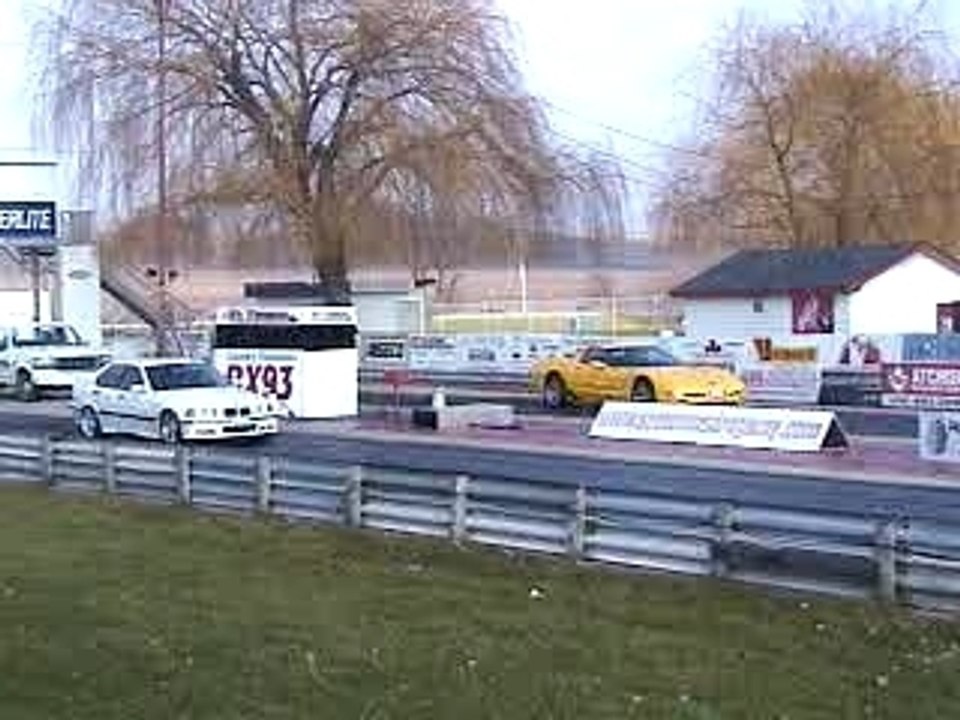 BMW 325i Turbo vs. Corvette Z06