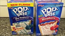 Blue Raspberry Pop Tarts vs Raspberry Pop Tarts Blind Taste Test & Review