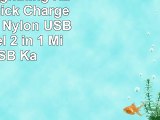 Coolden Lightning Kabel 21A Quick Charge Kabel 11M Nylon USB Ladekabel 2 in 1 Micro USB