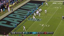 Philadelphia Eagles quarterback Carson Wentz tosses dart to Zach Ertz for quick game-tying TD