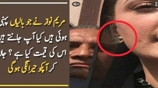 Do You Know The Price Of Earring Maryam Nawaz Wearing ?
