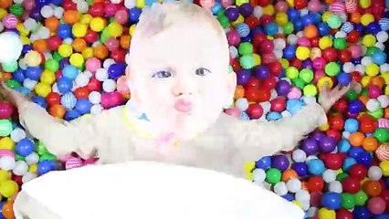Big Happy Baby vs Angry Baby BALL PIT BATTLE! w/ Spiderman & Princess Rapunzel in Real Life