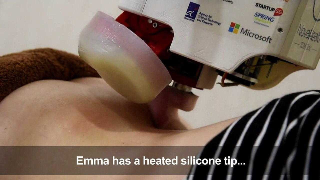 Emma the robot masseuse gets down to work in Singapore