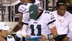 Philadelphia Eagles quarterback Carson Wentz unhappy after potential game-ending series falls flat