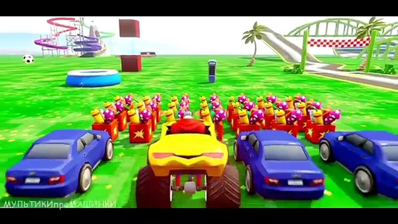 Мультики про Машинки Мстители Супергерой Тор на Монстр Трак Гонки Детские песенки Мультики для детей