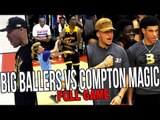 Big Ballers VS Compton Magic REMATCH FULL GAME RECAP - DOUBLE OT w/ Lonzo Ball & NBA Stars Watching