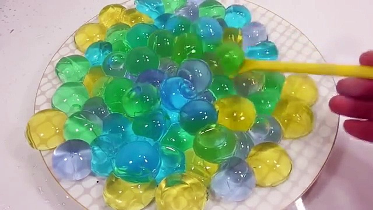 DIY How to Make Orbeez Colors Soft Jelly Balls Learn Colors Slime Combine Icecream Sand