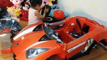 Bóc Hộp và chạy thử Ô Tô đồ chơi siêu xe Lamborghini WXE - 8188 6V - Kid Music