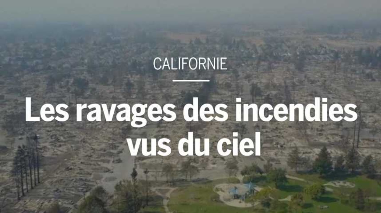 Californie : les ravages des incendies vus du ciel