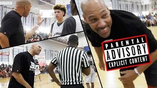 LaVar Ball UNCENSORED COACHING: PART 1 - Lavar VS AAU Referees in Big Ballers LOSS!