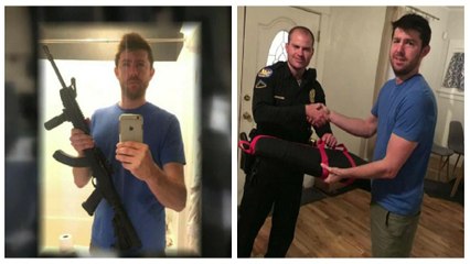 مردی داوطلبانه سلاح‎های شخصیش را تحویل پلیس داد