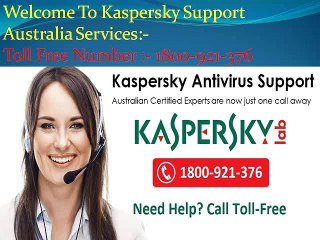 Kaspersky Support Number Australia 1800-921-376