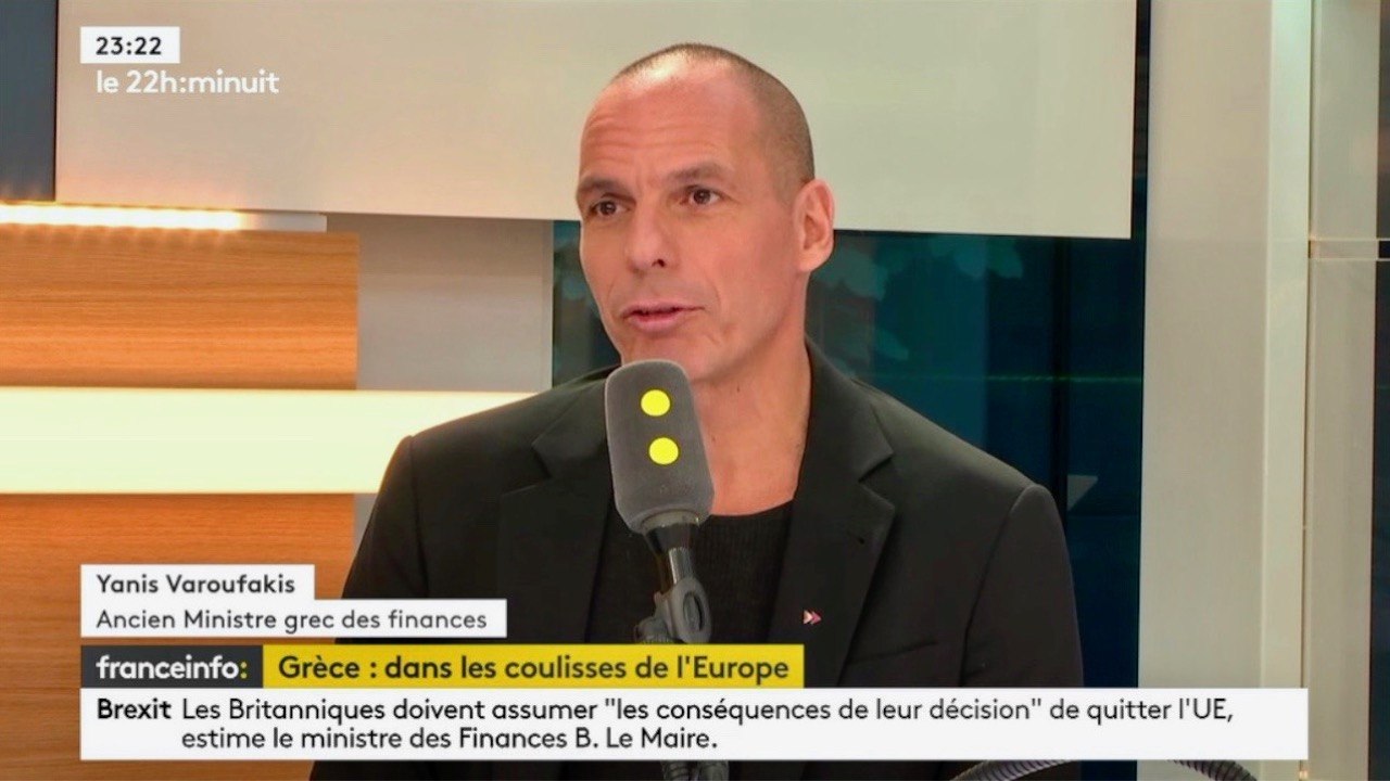 Grèce, Europe et Union européenne - Yánis Varoufákis était l'invité de l'interview éco de Franceinfo