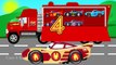 COLOR MCQUEEN CARS Transportation & Mack Truck Cartoon for Kids w Colors for Children Learn Numbers
